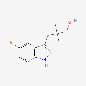 molecular formula C13H16BrNO B12092226 3-(5-Bromo-1H-indol-3-yl)-2,2-dimethylpropan-1-ol 