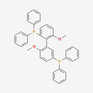 molecular formula C38H32O2P2 B12092229 (6,6'-Dimethoxy-[1,1'-biphenyl]-2,3'-diyl)bis(diphenylphosphine) 