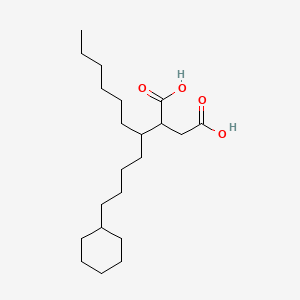 molecular formula C21H38O4 B12092241 2(Or 3)-carboxy-4-hexylcyclohexaneoctanoic acid CAS No. 67816-12-0