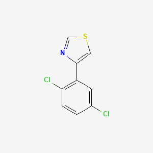 molecular formula C9H5Cl2NS B12092246 4-(2,5-Dichlorophenyl)thiazole CAS No. 383145-59-3