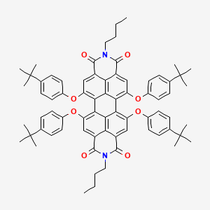 molecular formula C72H74N2O8 B12092251 N,N-dibutyl-5,6,12,13-tetrakis(4-(1,1-dimethylethyl)phenoxy)-3,4,9,10-perylenedicarboximide 