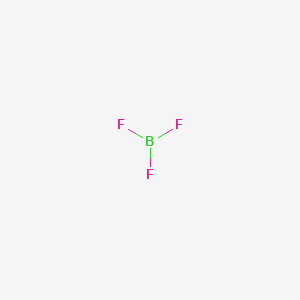 molecular formula BF3 B1209226 Boron trifluoride CAS No. 7637-07-2