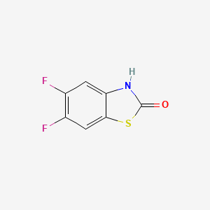 molecular formula C7H3F2NOS B12092278 5,6-Difluorobenzo[d]thiazol-2(3H)-one 