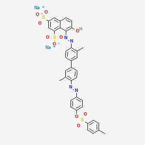 molecular formula C37H30N4NaO10S3 B1209229 CID 156592246 CAS No. 6459-94-5