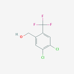 molecular formula C8H5Cl2F3O B12092291 4,5-Dichloro-2-(trifluoromethyl)benzyl alcohol 