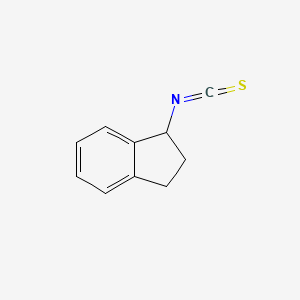 molecular formula C10H9NS B12092330 1-isothiocyanato-2,3-dihydro-1H-indene 