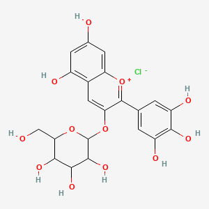 molecular formula C21H21ClO12 B12092349 Delphinidin 3-galactoside chloride 