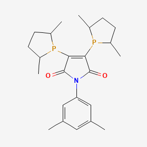 molecular formula C24H33NO2P2 B12092365 1-(3,5-Dimethylphenyl)-3,4-bis(2,5-dimethylphospholan-1-yl)pyrrole-2,5-dione 