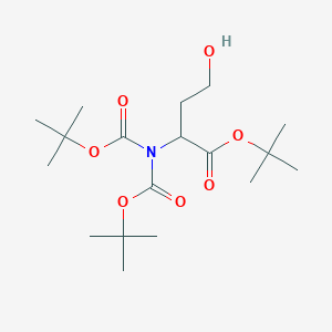 molecular formula C18H33NO7 B12092389 2-Di(tert-butyloxycarbonyl)-L-homoserinetert-ButylEster 