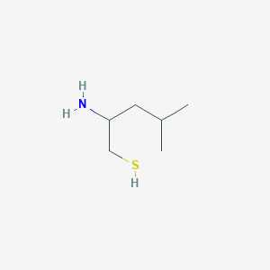 molecular formula C6H15NS B1209241 2-Amino-4-methyl-1-pentanethiol 