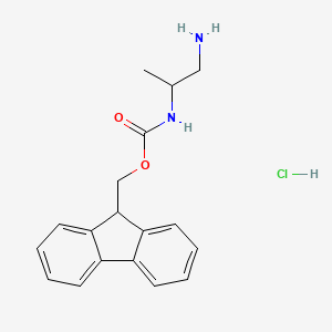 molecular formula C18H21ClN2O2 B12092427 2-N-Fmoc-propane-1,2-diamine HCl 