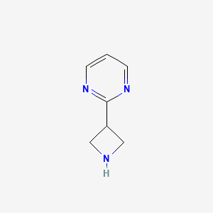 molecular formula C7H9N3 B12092468 2-(Azetidin-3-yl)pyrimidine CAS No. 1236861-61-2