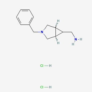 molecular formula C13H20Cl2N2 B12092483 [(1R,5S,6R)-3-benzyl-3-azabicyclo[3.1.0]hexan-6-yl]methanamine dihydrochloride 