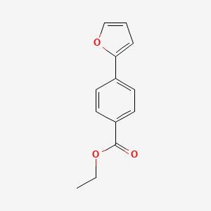 molecular formula C13H12O3 B12092491 Ethyl 4-(furan-2-yl)benzoate CAS No. 69277-27-6