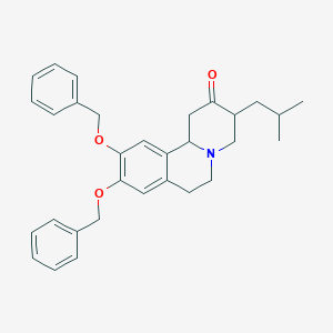molecular formula C31H35NO3 B12092499 9,10-Bis(benzyloxy)-3-isobutyl-3,4,6,7-tetrahydro-1H-pyrido[2,1-a]isoquinolin-2(11bH)-one 