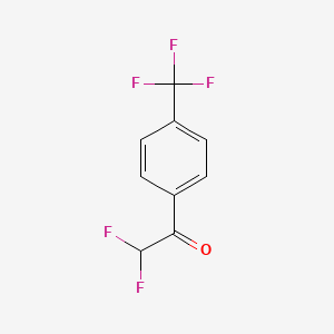 molecular formula C9H5F5O B12092529 2,2-Difluoro-1-[4-(trifluoromethyl)phenyl]ethan-1-one 