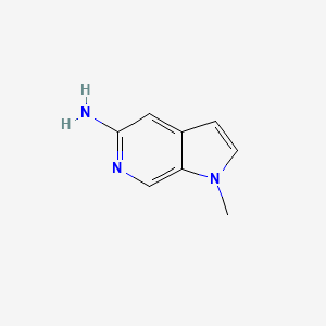 molecular formula C8H9N3 B12092545 1-Methyl-1h-pyrrolo[2,3-c]pyridin-5-amine 