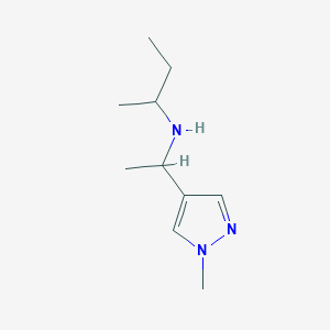 molecular formula C10H19N3 B12092563 (Butan-2-yl)[1-(1-methyl-1H-pyrazol-4-yl)ethyl]amine 