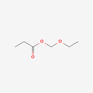 molecular formula C6H12O3 B12092607 Propanoic acid ethoxymethyl ester CAS No. 54078-53-4