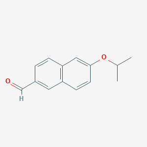 molecular formula C14H14O2 B12092640 2-Naphthalenecarboxaldehyde, 6-(1-methylethoxy)- CAS No. 757230-56-1