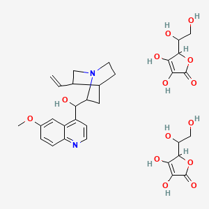 molecular formula C32H40N2O14 B12092644 Quinine Ascorbate CAS No. 146-40-7