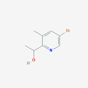 molecular formula C8H10BrNO B12092649 1-(5-Bromo-3-methylpyridin-2-yl)ethanol 