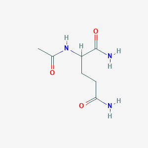 molecular formula C7H13N3O3 B12092653 2-Acetamidopentanediamide 