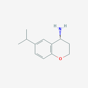 molecular formula C12H17NO B12092667 (R)-6-Isopropylchroman-4-amine 