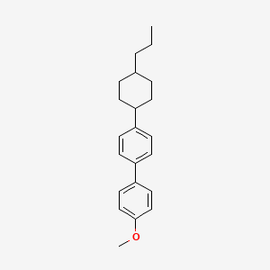 molecular formula C22H28O B12092674 1,1'-Biphenyl, 4-methoxy-4'-(trans-4-propylcyclohexyl)- CAS No. 111158-10-2