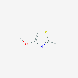 molecular formula C5H7NOS B12092722 Thiazole, 4-methoxy-2-methyl- 