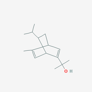 molecular formula C15H24O B12092730 2-(5-Methyl-7-propan-2-yl-2-bicyclo[2.2.2]octa-2,5-dienyl)propan-2-ol 