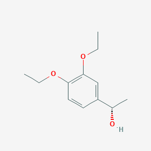 molecular formula C12H18O3 B12092733 (1S)-1-(3,4-diethoxyphenyl)ethanol 