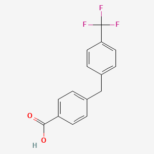 molecular formula C15H11F3O2 B12092756 4-(4-(Trifluoromethyl)benzyl)benzoic acid 