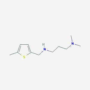 molecular formula C11H20N2S B12092771 [3-(Dimethylamino)propyl][(5-methylthiophen-2-YL)methyl]amine 