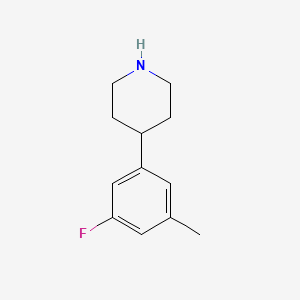 molecular formula C12H16FN B12092773 4-(3-Fluoro-5-methylphenyl)piperidine 