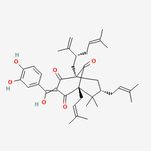 molecular formula C38H50O6 B1209279 (+)-Garcinol 