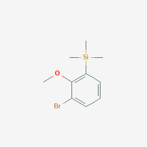 molecular formula C10H15BrOSi B12092801 Benzene, 1-bromo-2-methoxy-3-(trimethylsilyl)- CAS No. 1152785-19-7
