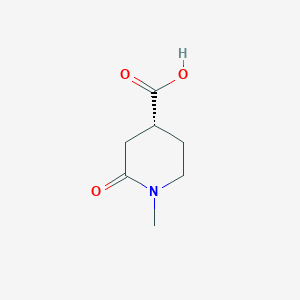molecular formula C7H11NO3 B12092804 (4R)-1-Methyl-2-oxopiperidine-4-carboxylic acid 