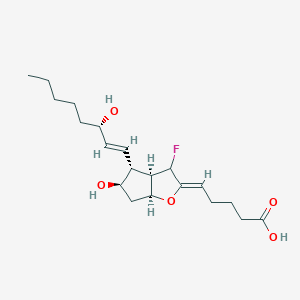 molecular formula C20H31FO5 B12092806 Prosta-5,13-dien-1-oicacid, 6,9-epoxy-7-fluoro-11,15-dihydroxy-, (5Z,9a,11a,13E,15S)-(9CI) 