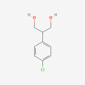 molecular formula C9H11ClO2 B12092819 1,3-Propanediol, 2-(4-chlorophenyl)- CAS No. 122098-61-7