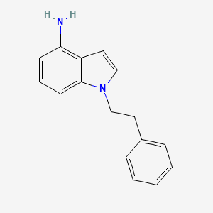 molecular formula C16H16N2 B12092826 1-Phenethyl-1H-indol-4-amine 