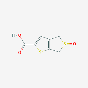 molecular formula C7H6O3S2 B12092849 5-oxo-4,6-dihydrothieno[3,4-b]thiophene-2-carboxylic acid 