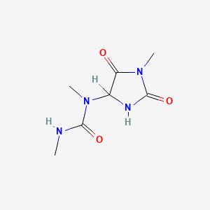 molecular formula C7H12N4O3 B1209285 3,6,8-Trimethylallantoin CAS No. 42794-72-9