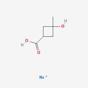 molecular formula C6H10NaO3 B12092877 3-Hydroxy-3-methyl-cyclobutanecarboxylic acid;sodium salt 