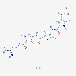 molecular formula C28H40ClN9O4 B1209289 Permethyldistamycin A CAS No. 75792-61-9