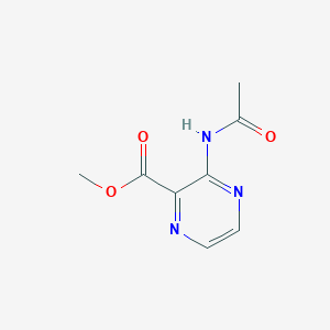 molecular formula C8H9N3O3 B12092908 3-Acetamidopyrazinecarboxylic acid methyl ester CAS No. 92660-47-4
