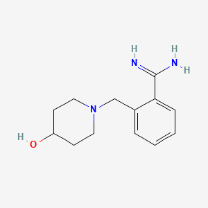 molecular formula C13H19N3O B12092920 2-(4-Hydroxy-piperidin-1-ylmethyl)-benzamidine CAS No. 887577-56-2