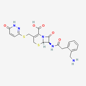 7-(o-Aminomethylphenylacetamido)-3-(6-hydroxypyridazin-3-ylthiomethyl)-3-cephem-4-carboxylic acid