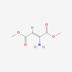 molecular formula C6H9NO4 B12092965 Dimethyl 2-aminofumarate CAS No. 7542-94-1