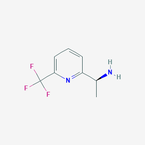 molecular formula C8H9F3N2 B12092983 (S)-1-(6-(Trifluoromethyl)pyridin-2-yl)ethan-1-amine 